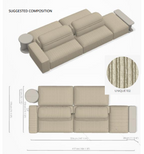 Crossline Sofa by Ditre Italia