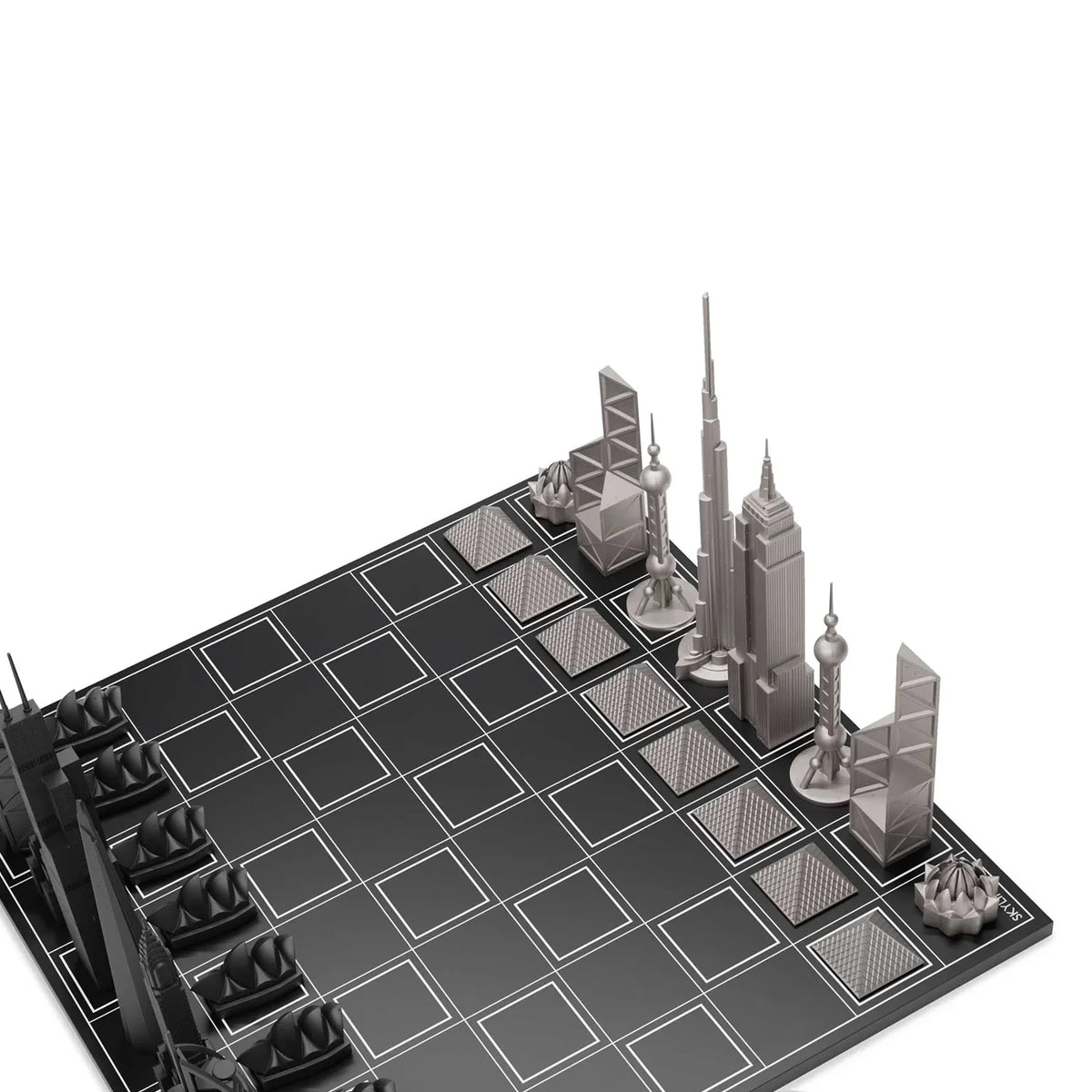 World Icons Chess Board by Skyline Chess