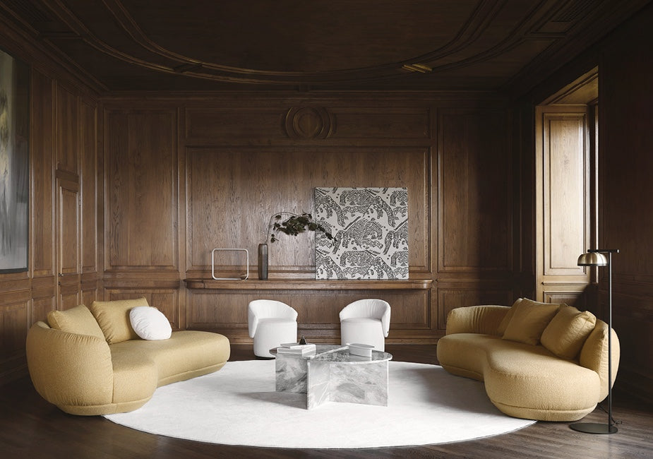 Amalfi by Nicoline Italia - Luxury Curved Sofa in Retro-Inspired Design