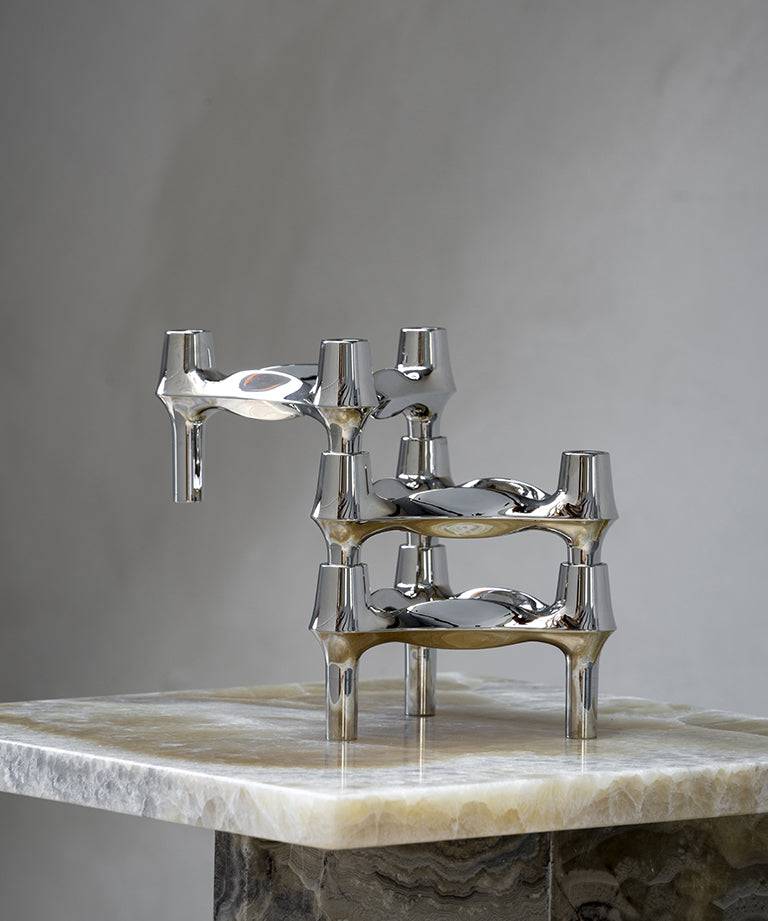 BMF Candleholder Chrome by Stoff