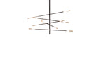 Crossroad Sculptural Pendant Lamp by LAGO