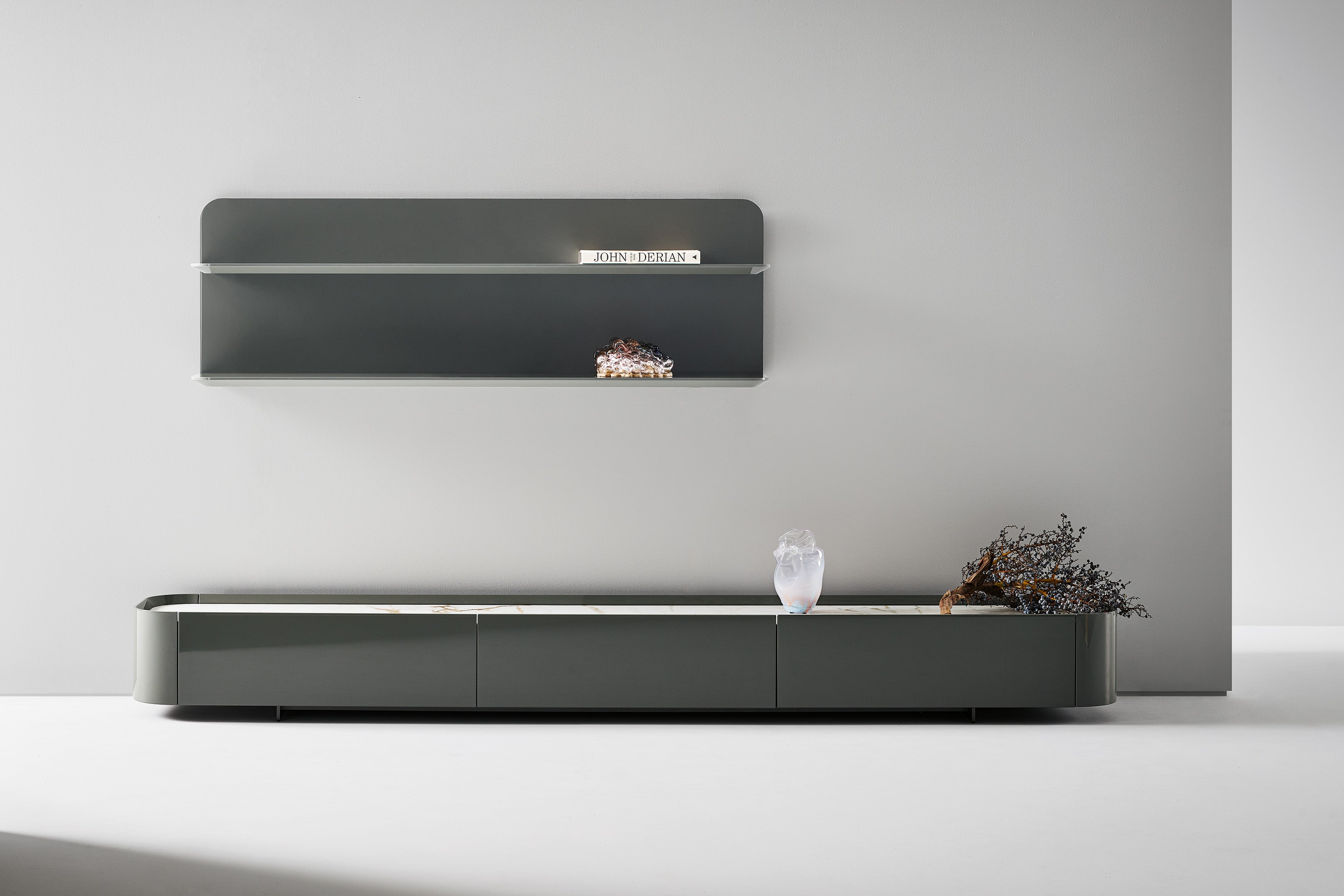 Arragan TV Unit & Shelf by Bonaldo