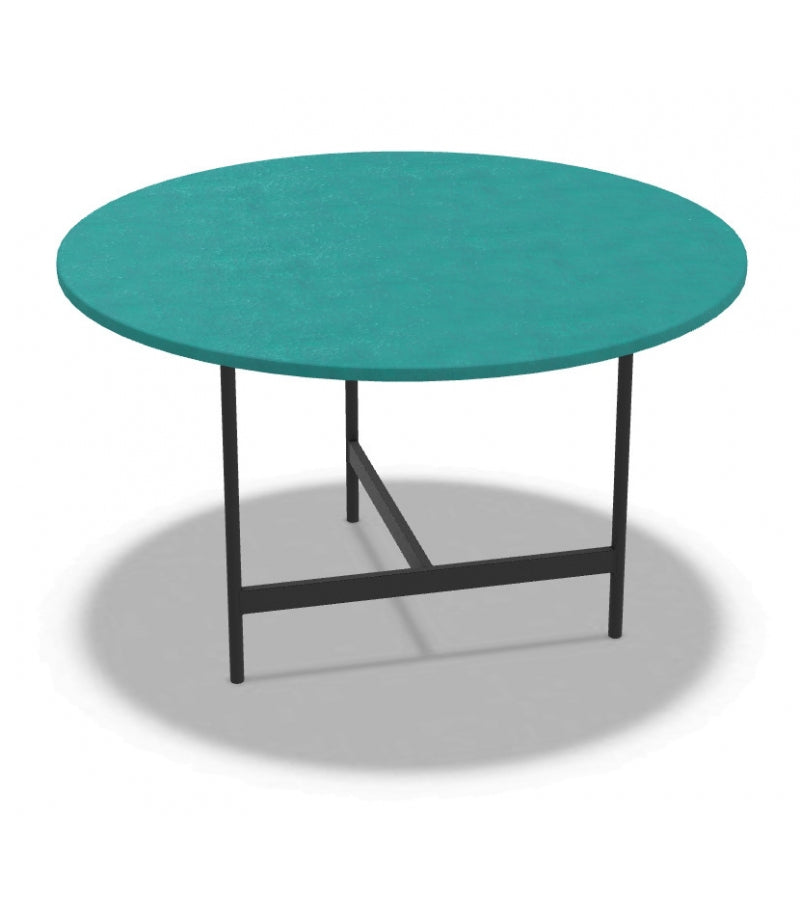 Calipso Table by Ethimo - Luxury Enamelled Lava Stone Outdoor Table