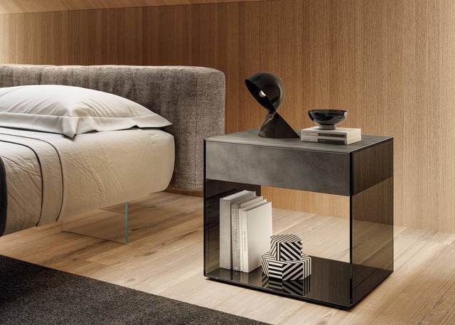 Upglass Drawer Bedside Table by LAGO