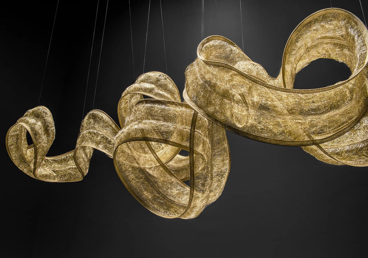 Genesis Floating Knit Double Linear Sculpture by Terzani