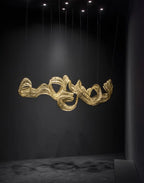 Genesis Floating Knit Double Linear Sculpture by Terzani