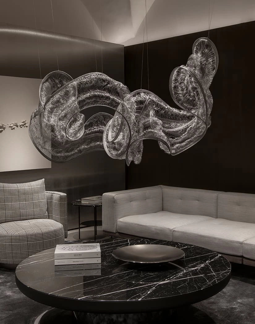 Genesis Floating Knit Linear Sculpture by Terzani