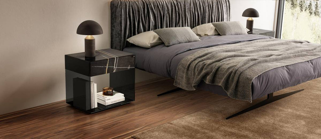 Upglass Drawer Bedside Table by LAGO