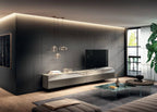 Materia Wall-Mounted Glass TV Unit by LAGO