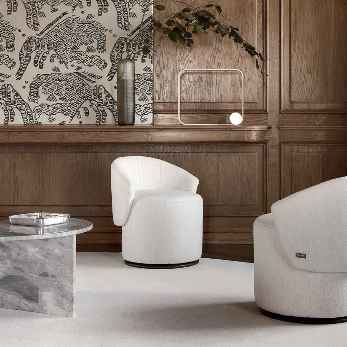Madeleine Swivel Armchair by Nicoline