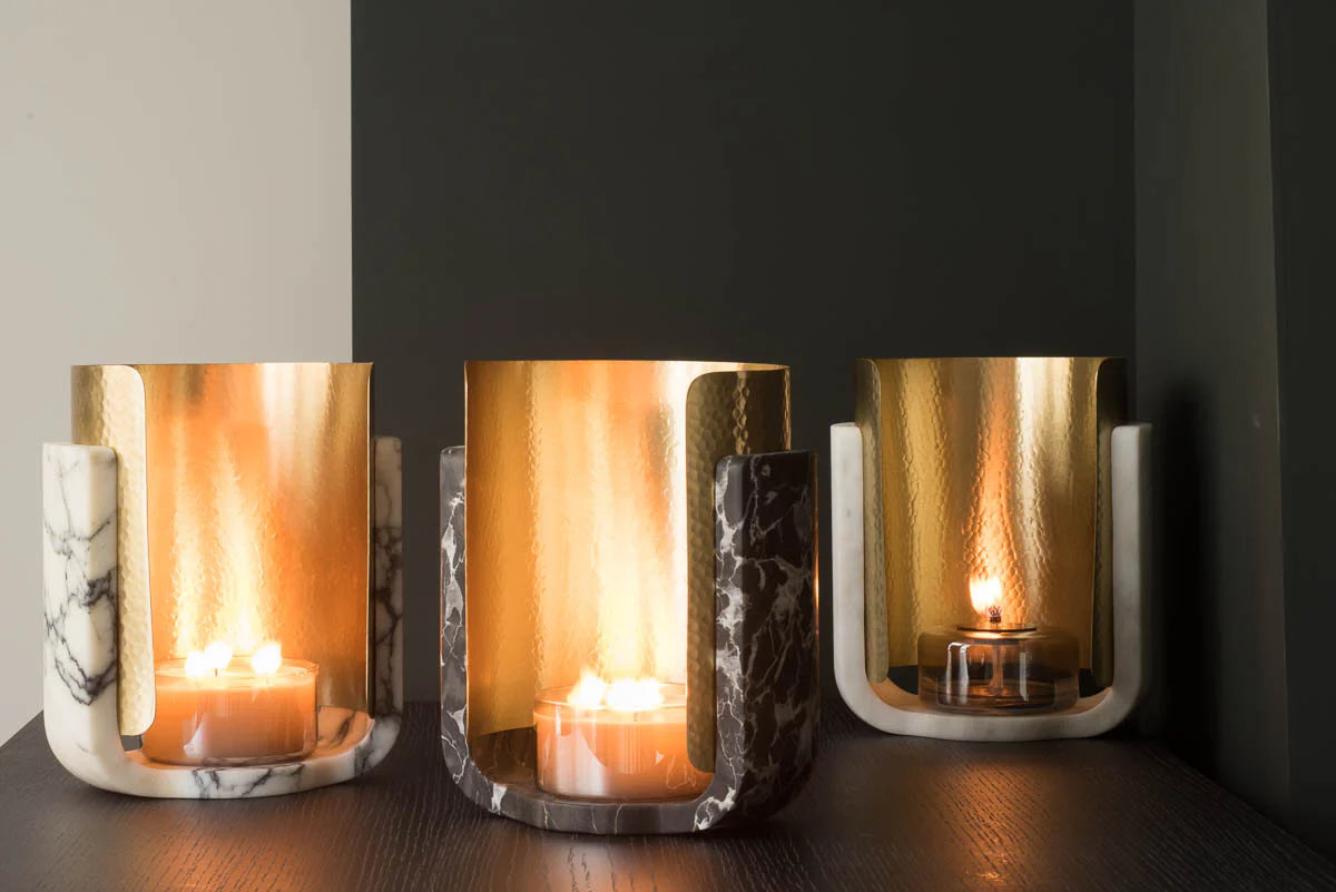 Cassiopee by oOumm- Marble & Brass Candle
