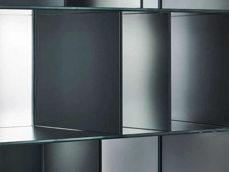 Obliquo Bookshelf by Glass Italia