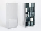 Obliquo Bookshelf by Glass Italia