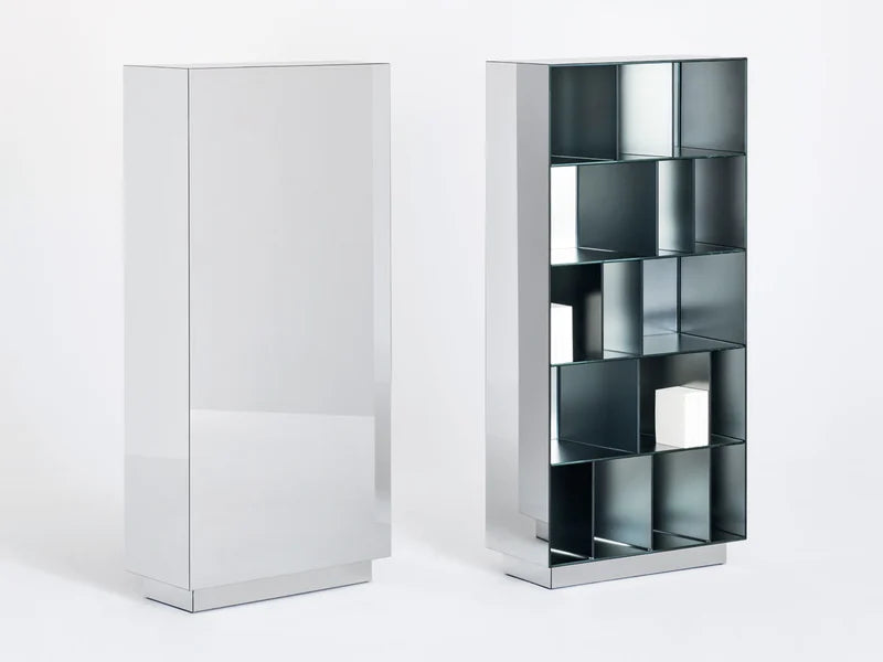 Obliquo Bookshelf by Glass Italia