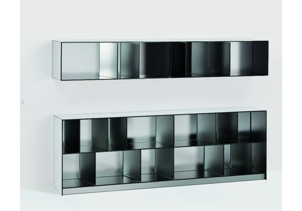 Obliquo Bookshelf by Glass Italia