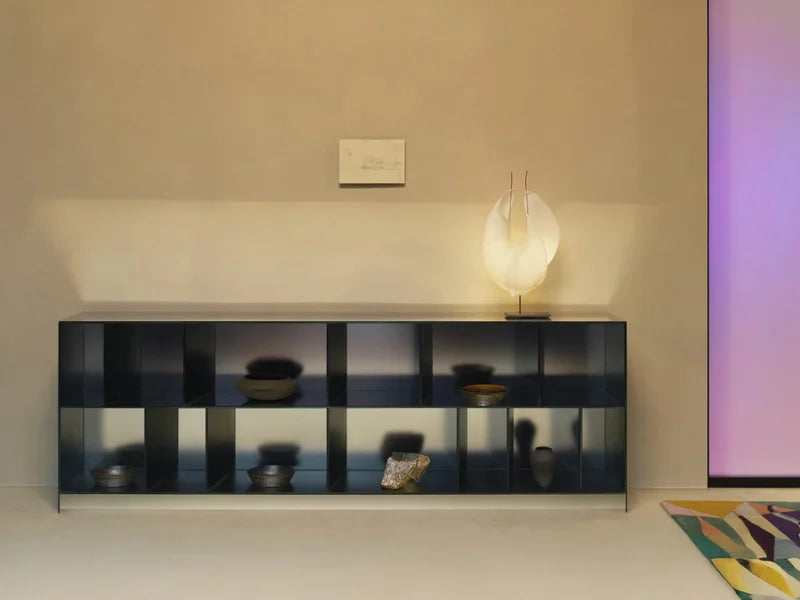 Obliquo Bookshelf by Glass Italia