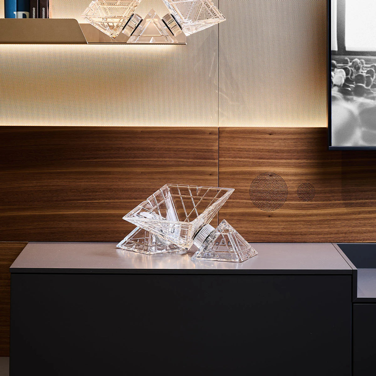 Pyramidion Crystal Centerpiece by Mario Cioni
