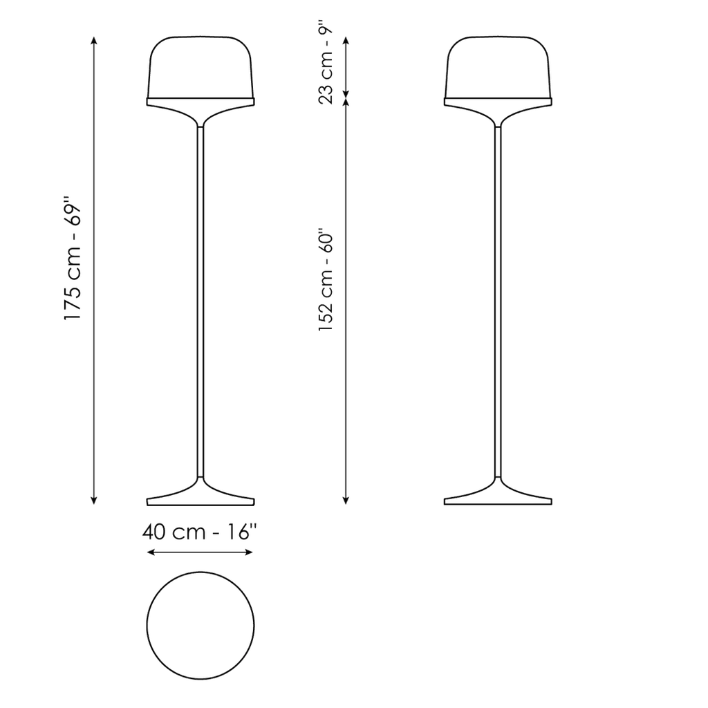 Pin Floor Lamp by Bonaldo