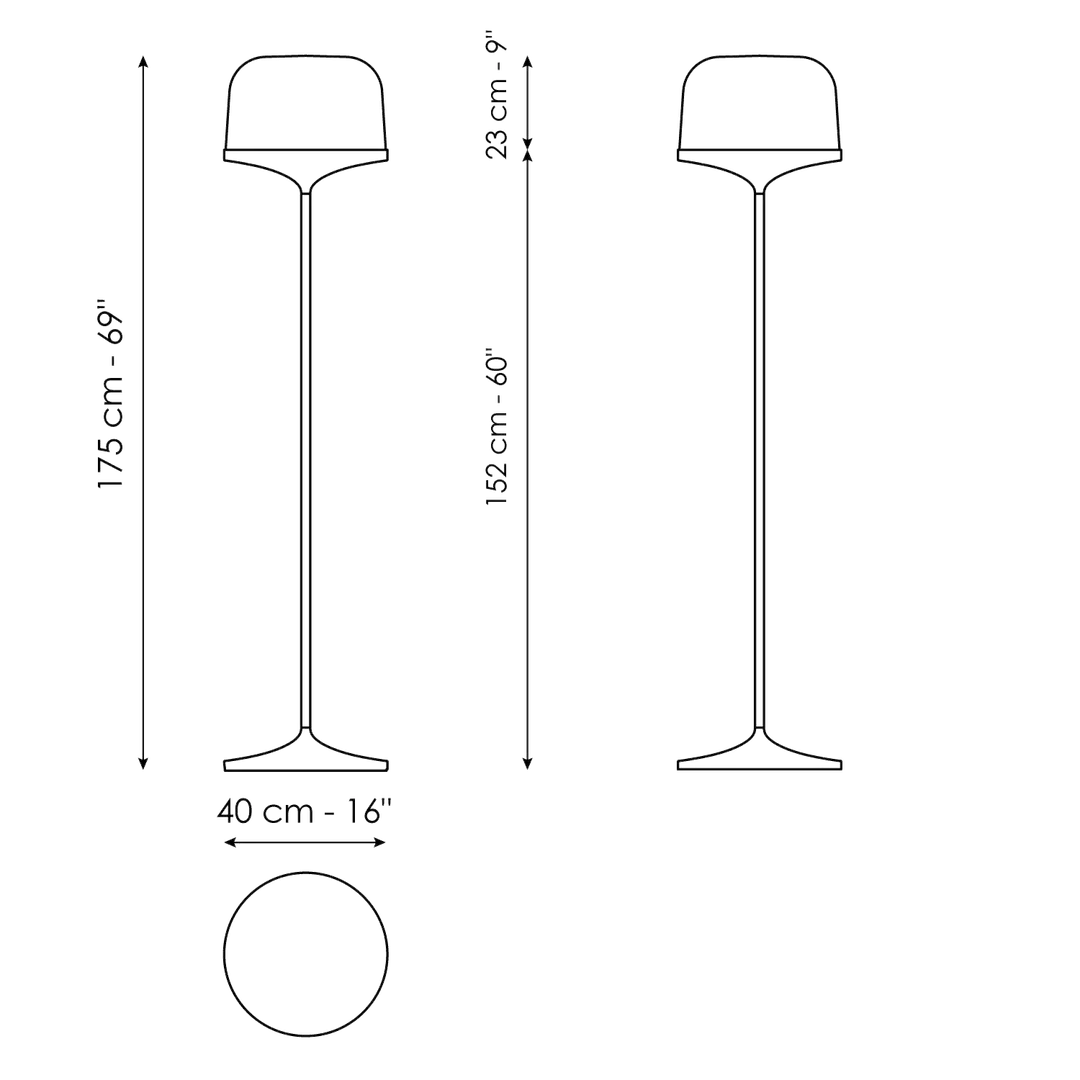 Pin Floor Lamp by Bonaldo