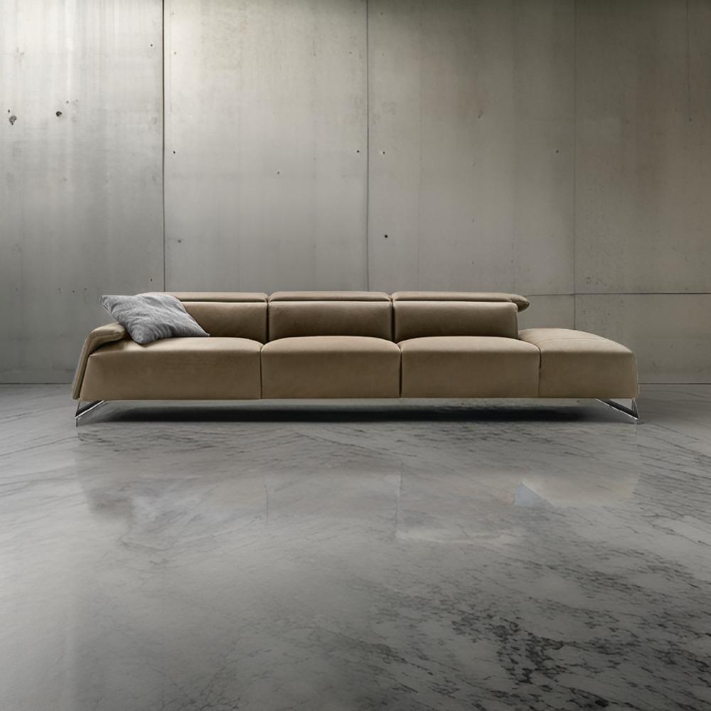 Canaletto Italian Leather Sofa by Nicoline Italia