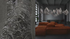 Genesis Floating Knit Double Linear Sculpture by Terzani