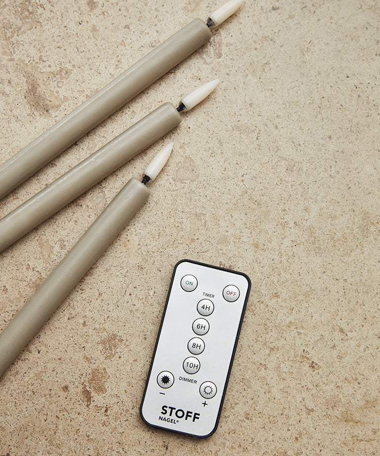 Led Candle Batteries by Stoff Copenhagen