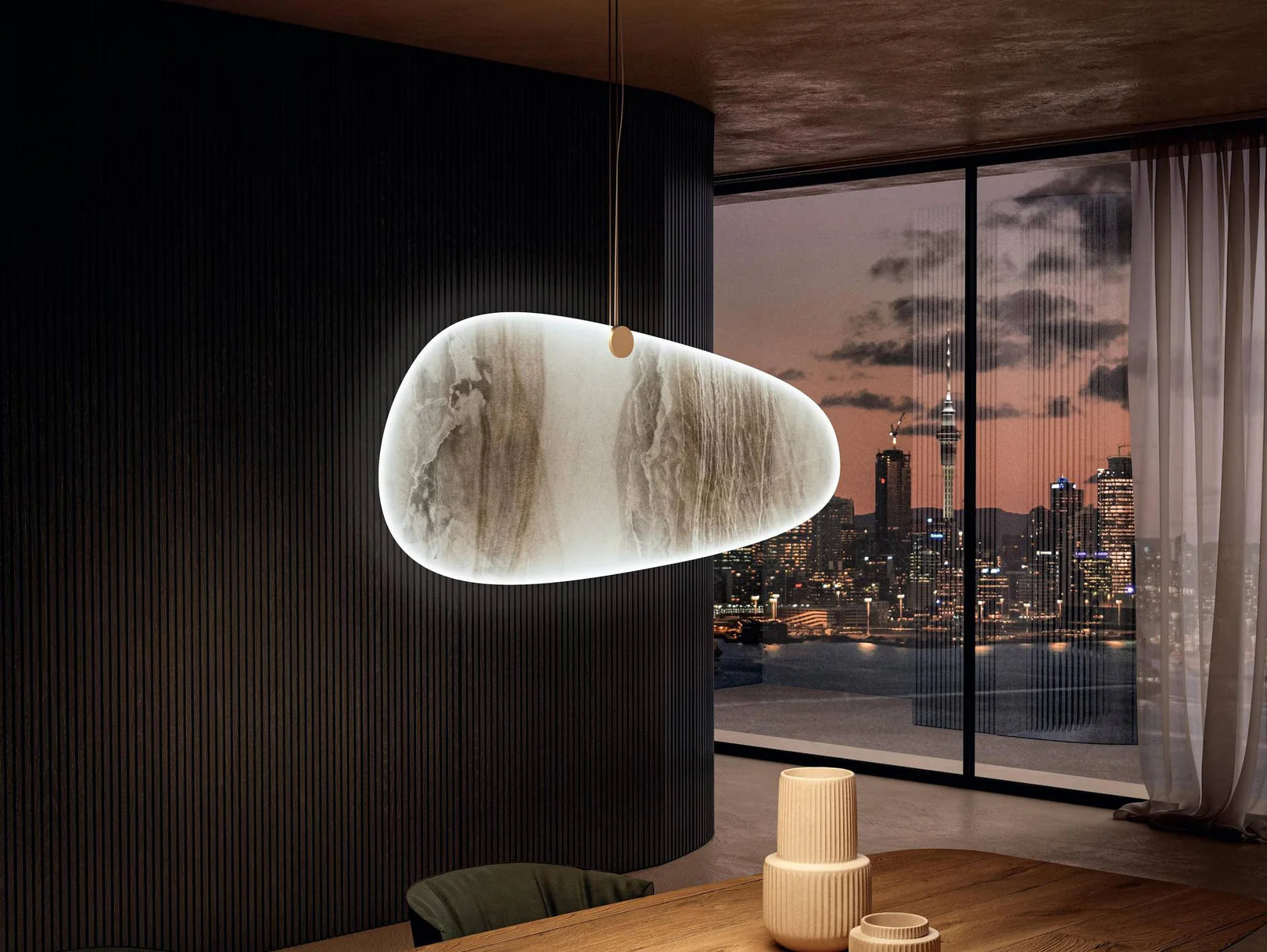 Glee Marble Pendant Lamp by Lago Design